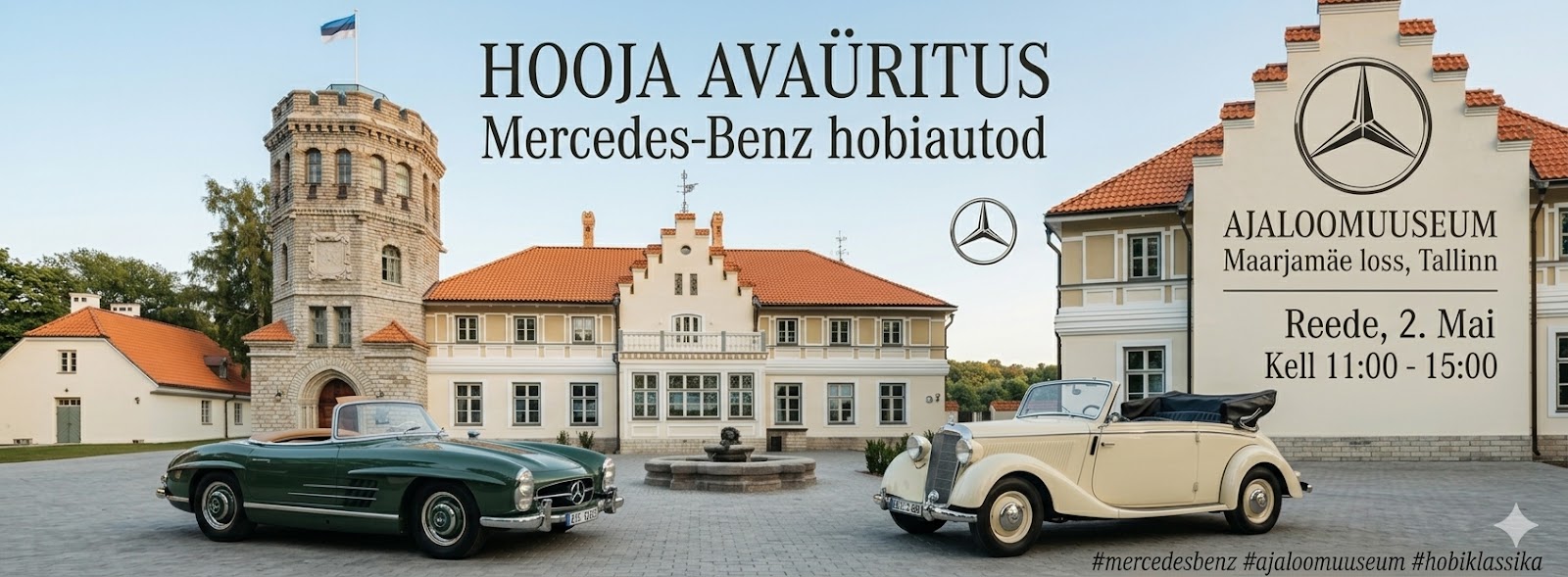 Mercedes-Benz hobiautode hooaja avamine Ajaloomuuseumis